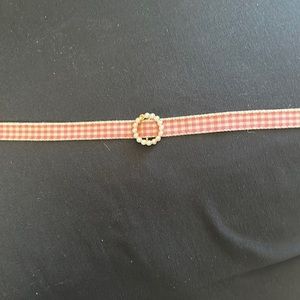 Checkered Pink Choker